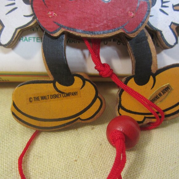 VTG K ADLER ORNAMENT, VTG DISNEY A VISIT TO YESTERYEAR, JUMPING JACK MICKEY - Picture 5 of 6